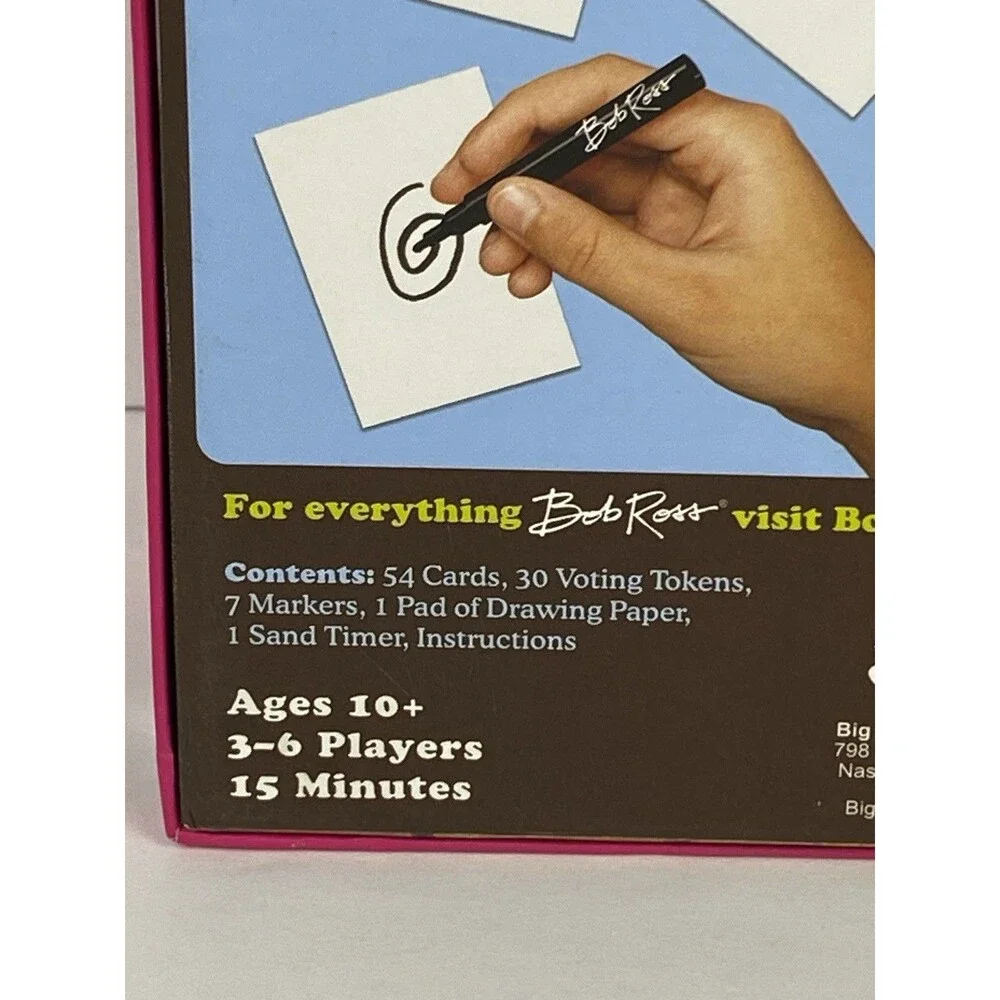 Bob Ross HAPPY LITTLE ACCIDENTS Drawing Party Game Ages 10+ BRAND NEW (2018)